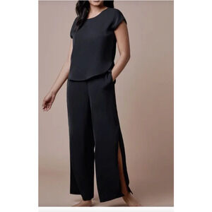 elizabeth & Clarke Pajama Pant Women L the gemma all hours collection vegan silk